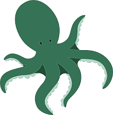 a green octopus